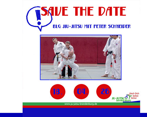 Save the Date: BLG Jiu-Jitsu mit Großmeister Peter Schneider
