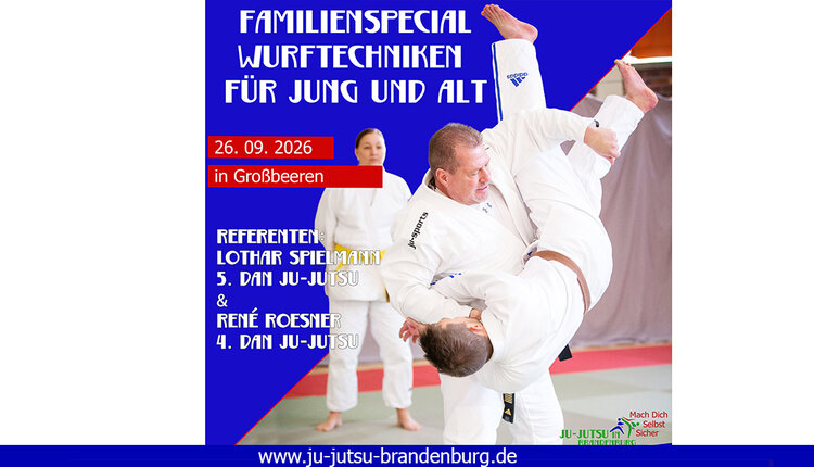 Neuer Termin: Familienspecial - Wurftechniken für Jung und Alt
