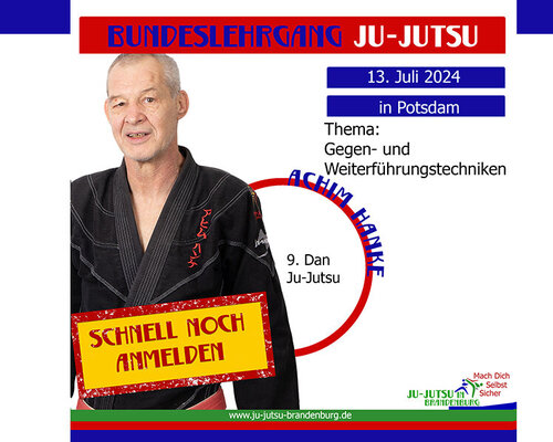Schnell noch anmelden zum Bundeslehrgang mit Achim Hanke
