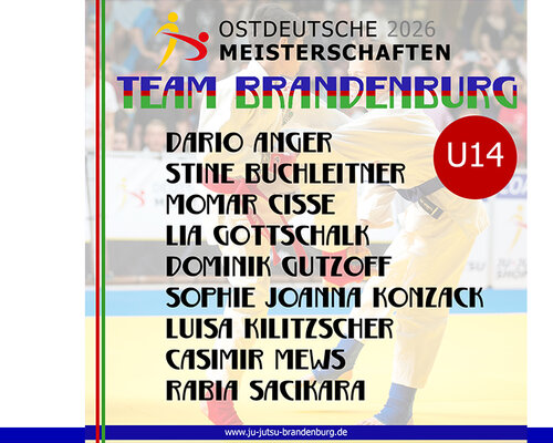 Unser U14-Team bei den Ostdeutschen Meisterschaften