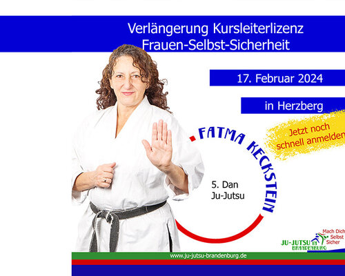 Verlängerung Kursleiterlizenz Frauen-Selbst-Sicherheit - schnell noch anmelden