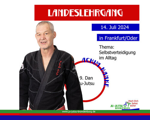 Landeslehrgang mit Achim Hanke: Selbstverteidigung im Alltag