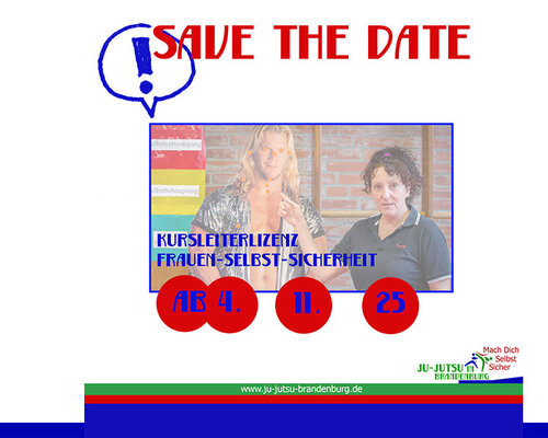 Save the Date: Kursleiterlizenz Frauen-Selbst-Sicherheit