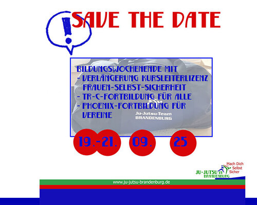 Save the Date: Bildungswochenende mit 3 Angeboten