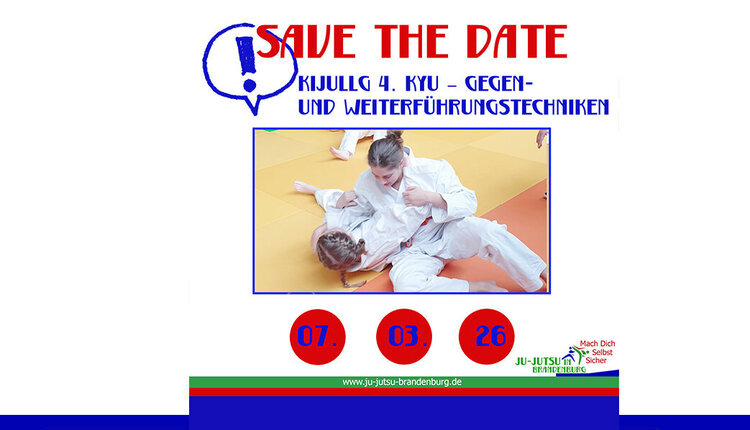 Save the Date: KiJuLLG 4. Kyu – Gegen- und Weiterführungstechniken