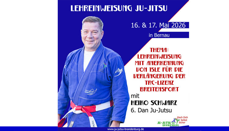 Reminder: Lehreinweisung Ju-Jutsu