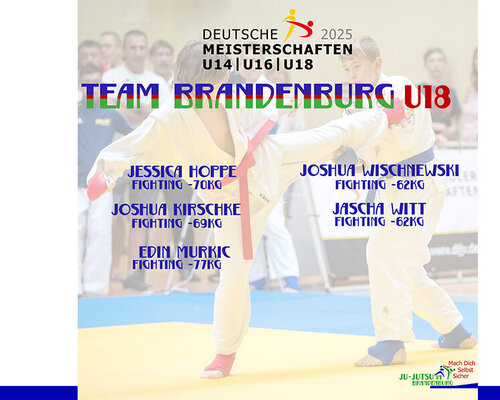 Team Brandenburg U18 für die Schülermeisterschaften