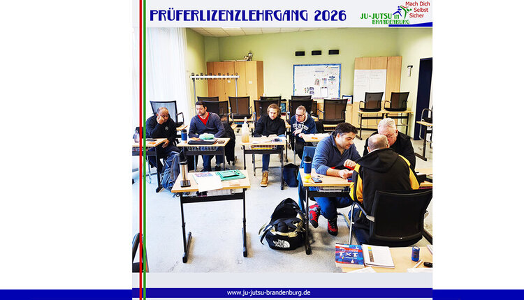 Ju-Jutsuka auf der Schulbank - beim Prüferlizenzlehrgang