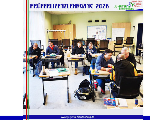 Ju-Jutsuka auf der Schulbank - beim Prüferlizenzlehrgang