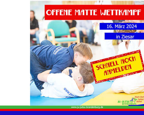 Offene Matte U8 bis U14 - schnell noch anmelden