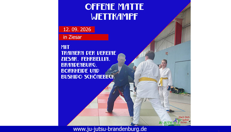 Neuer Termin: Offene Matte und Wettkampftechniken