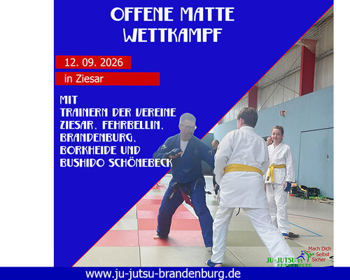 Neuer Termin: Offene Matte und Wettkampftechniken