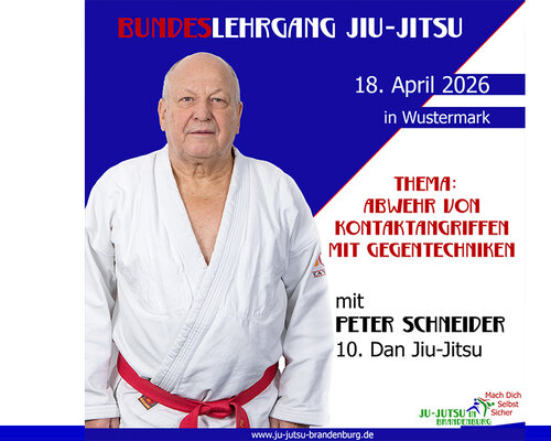 Reminder: Bundeslehrgang Jiu-Jitsu mit Peter Schneider