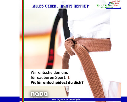 Zeichen für sauberen Sport