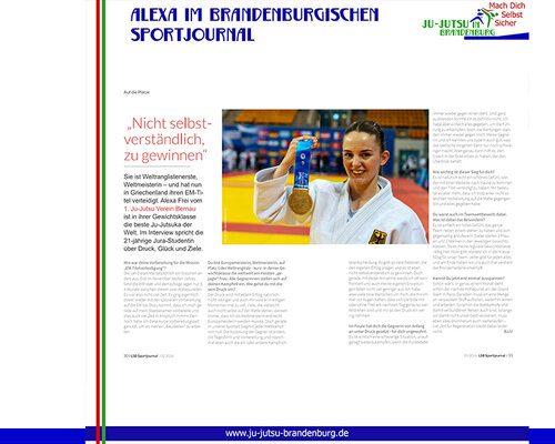 Alexa im Brandenburgischen Sportjournal