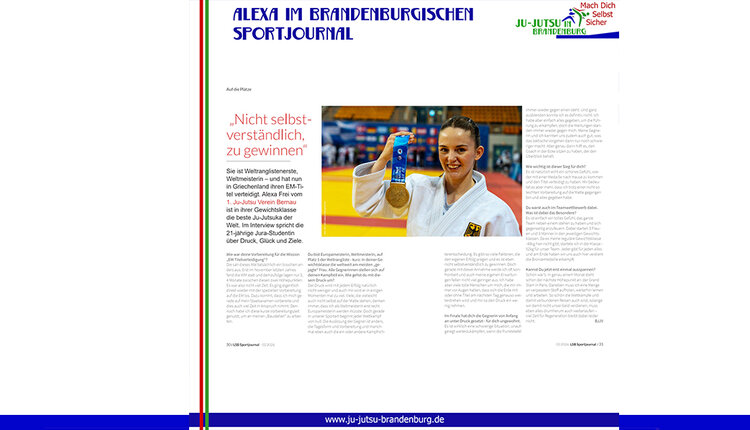 Alexa im Brandenburgischen Sportjournal