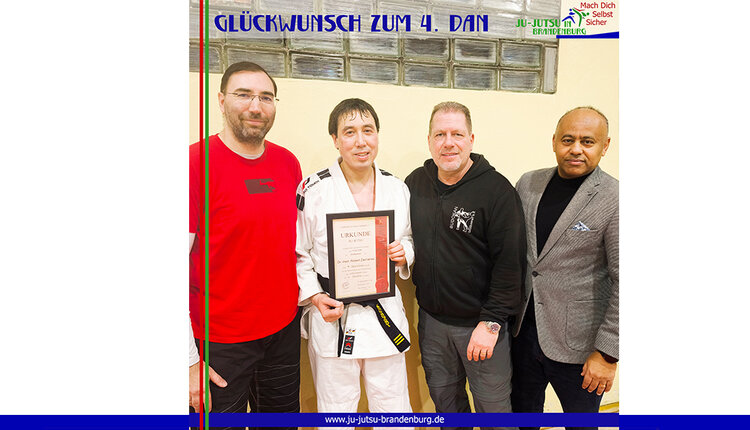 Herzlichen Glückwunsch zum 4. Dan